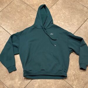 Alo yoga teal sweatshirt